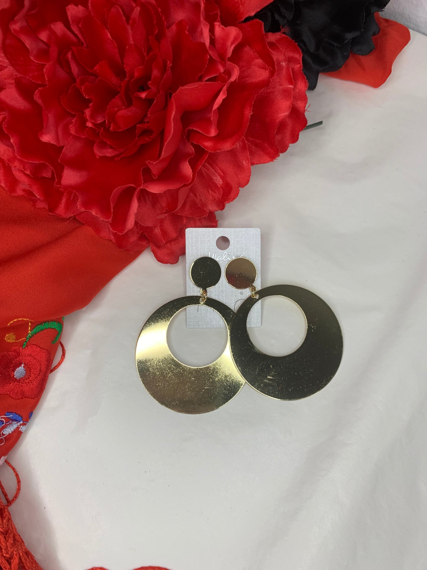 Pendientes dorado pequeño